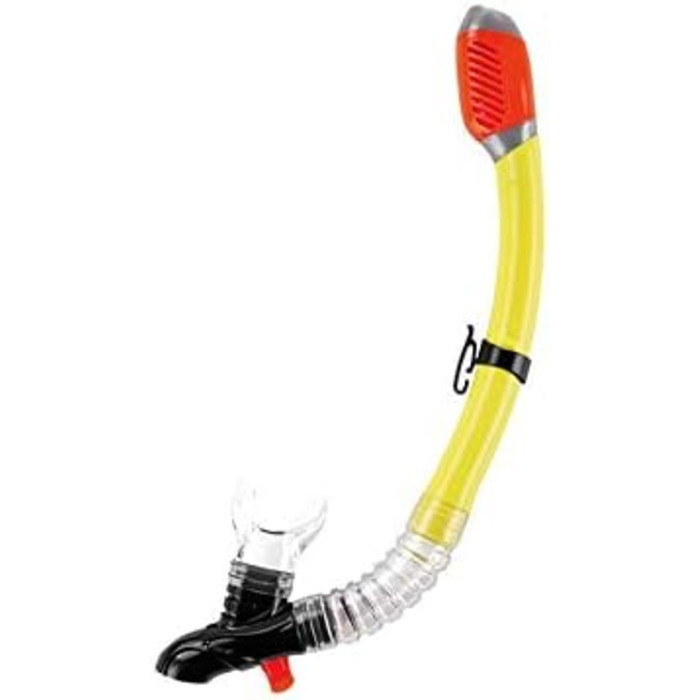 Професійний набір для дайвінгу та сноркелінгу Crivit, повний комплект, маска для дайвінгу, трубка з вбудованим сигнальним свистком та ластами, розмір M, жовтий