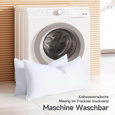 Пухова подушка Homyrium 40x80 см, трикамерна, наповнювач зовнішній 90 пух / 10 пір&39я внутрішній 100 пір&39я, чохол 100 бавовна (800 г, 1 упаковка) 40 x 80 см - 800 г 1 упаковка