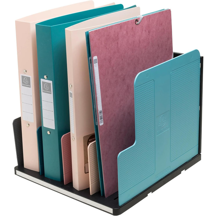 Артикул 390606D Вертикальна папка-картотека Modulotop з 5 роздільниками у скандинавському стилі для сортування пошти або документів формату A4 Розміри Глибина 30 x Ширина 28,8 x Висота 25,5 см різноманітні