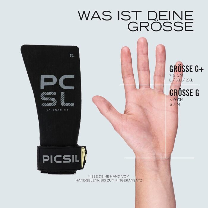 Рукоятки PICSIL Heron захист рук з арамідного волокна, для використання з крейдою або без неї, для WOD, крос-тренінгу, калістеніки, фітнесу, включаючи футляр та бинти Moonless G