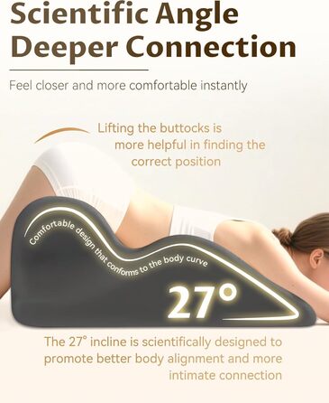 Подушка для сушіння, подушка для частішого сушіння, інтенсивніша та легша, кут 27, ідеальне положення, м&39який матеріал з піни з ефектом пам&39яті, для хребта в усіх положеннях тіла (A)