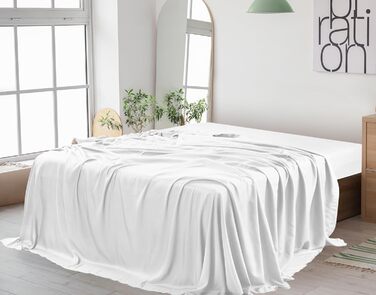 Постільна білизна Utopia - Простирадло без гумки - Простирадло 225 х 255см - Простирадло 135х190см - Плоске простирадло м'яка мато