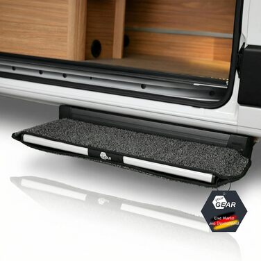 Килимок для сходів GEAR Mantua для автофургонів та караванів Килимок для електричних сходів 70,5 x 26 см Захисний килимок Нековзний та миється Не потребує свердління