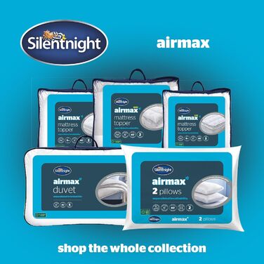 Опорна подушка Silentnight Airmax, поліестер, біла, (1 упаковка) Airmax (1 упаковка)