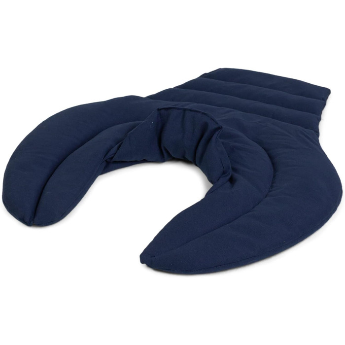 Подушка для шиї та шийного відділу хребта - шия плечі спина - темно-синя - подушка з органічної спельти - грілка для подушки для шиї - подушка для шиї та плечей - органічна спельта, темно-синя