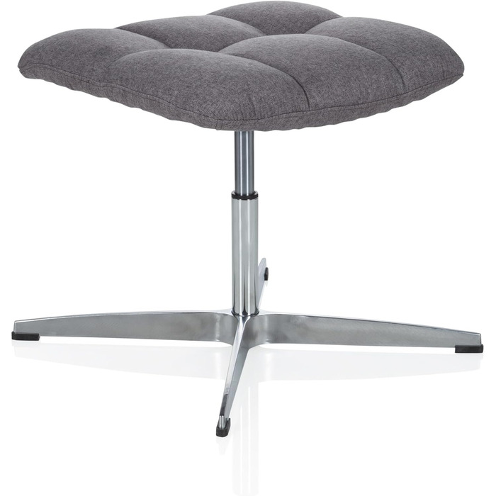 Ретро-табурет SARANTO, 670934, тканина, темно-сірий