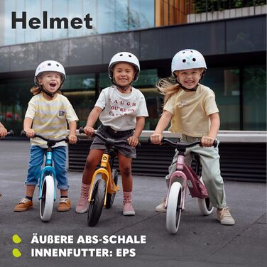 Дитячий захисний шолом LIONELO Helmet, регульований 50-56 см, захист підборіддя, сертифікований Intertek, для дівчаток і хлопчиків