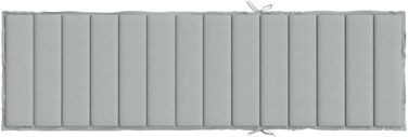 Подушка для шезлонгу CIADAZ Melange Light Grey 200x50x4 см Тканина, Подушка для шезлонга, Подушка для шезлонга, Подушка для шезлонга, Подушка для лавки, Подушка для стільця для високих стільців, Подушки для шезлонгів - 4002498