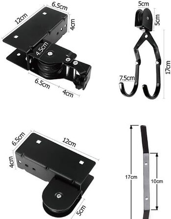 Велосипедний підйомний шків 60 кг, стельове кріплення для велосипеда, велосипедний кронштейн дротяний трос для велосипедів та електровелосипедів, стельовий підйомник для велосипедної підвісної стіни, універсальні кріплення для велосипеда