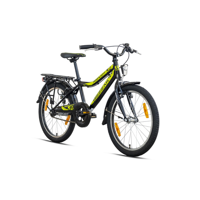 Дюймовий дитячий велосипед, велосипед для хлопчиків, 20 дюймів, гальмо-ножки, розмір рами 33, чорний/зелений, НОВИНКА-041, 20-