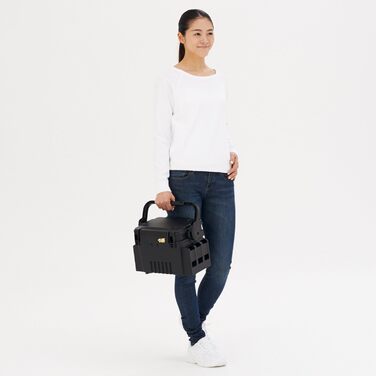 Чорний - Коробка для приманок, рибальська коробка для воблерів та м&39яких пластикових приманок, коробка для приманок, рибальський кейс, 7055 31.3x23.3x22.2