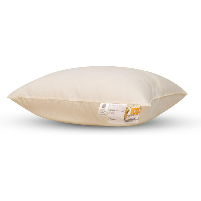 Вовняна подушка Terschellinger 60x70 см - Комплект із 2 подушок - З наповнювачем з 800 грамів натуральної вовни