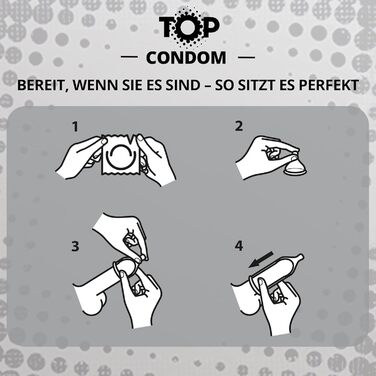 ТОП-презервативи, упаковка з 12 шт. , тонкі, натуральні та чутливі, виготовлені з латексу, з резервуаром, діаметр 53 мм, для чоловіків, надзвичайно тонкі
