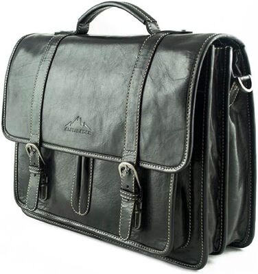 Альпійський шкіряний портфель - OHIO (ручної роботи) - стійка органічна шкіра з регіонального сільського господарства Шкіряна сумк