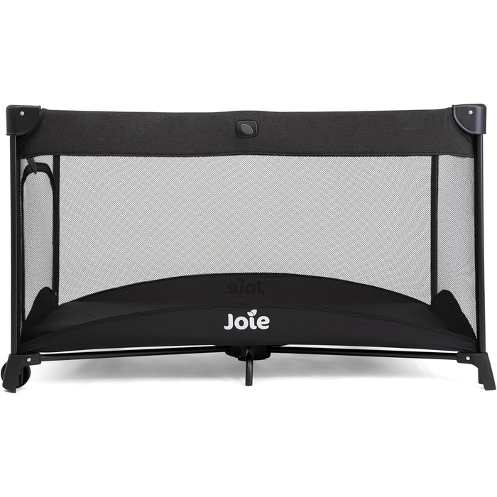 Дорожнє ліжечко Joie Allura 120, компактне, складне, знімне, з блискавкою збоку, з матрацом та сумкою для перенесення, від народження до 3 років (0-15 кг), колір Shale