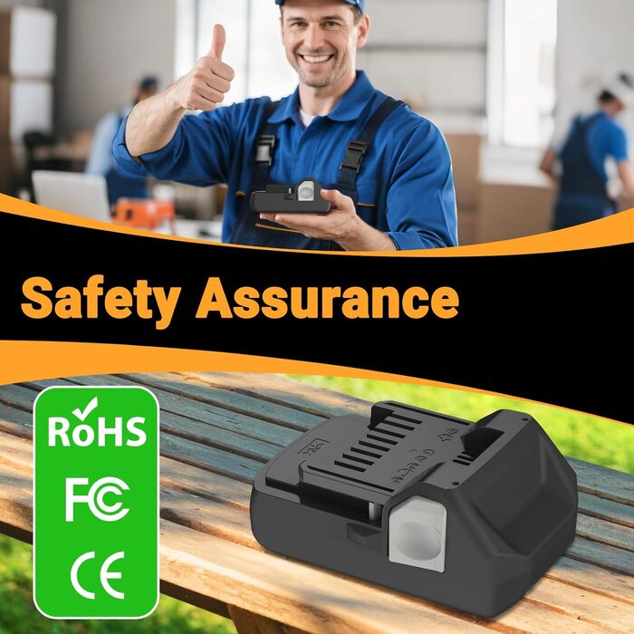 Зарядний пристрій Shentec 3000mAh для літій-іонного акумулятора, сумісний з акумулятором Hitachi 18V 339782 BSL1830C BSL1815 шт. BSL1815S BSL1830 330139 330557 для Hitachi 18V зарядний пристрій