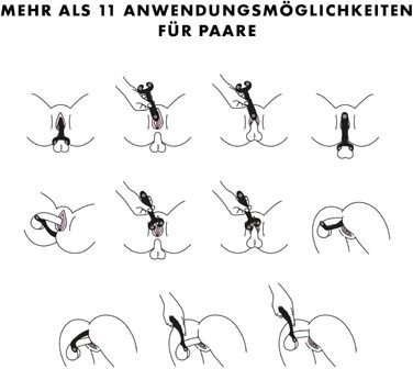 Вібратор для пар Satisfyer Endless Fun, 33 режими використання, 100 функцій вібрації, синій