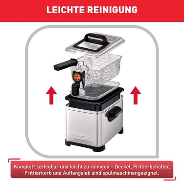 Л Преміум фритюрниця 2300 Вт Напівпрофесійна фритюрниця з олією Система Clean-Oil-System теплоізольована термостат таймер нержавію