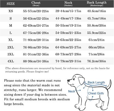 Куртка для собак MOREZI, вітрозахисна та водонепроникна, зі світловідбиваючими смужками та регульованим шнурком, вовняна підкладка, тепла та зручна - рожева - XS (довжина по спинці 46,8 см)