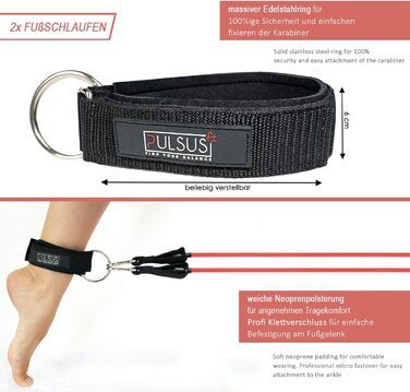 Набір фітнес-еспандерів еспандери для силових тренувань, допомоги при підтягуваннях та домашніх тренувань У комплекті додаток для відео вправ Еспандер з ручками, кріплення для дверей, ремінці для ніг та сумка