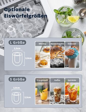 Машина для виробництва кубиків льоду, 12 кг/24 години Льодогенератор Професійний льодогенератор 1,5 л Льодогенератор 6-13 хв Час виробництва Льодогенератор, Машина для приготування кубиків льоду (БАГАТОРАЗОВА)