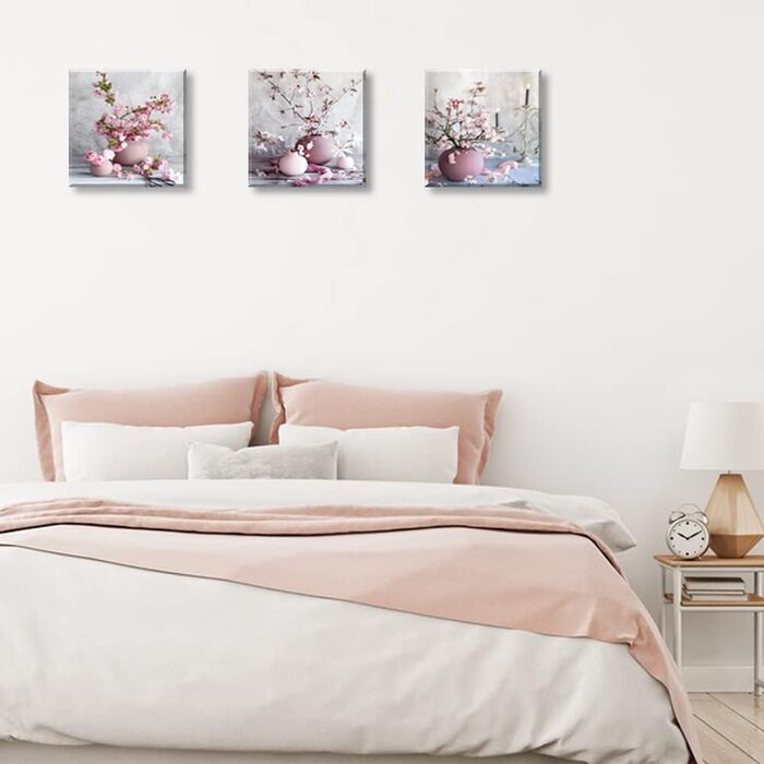 Полотно Картини Рожевий квітковий елегантний вишневий цвіт Картини Картини на полотні Сучасні картини для спальні Для домашнього д
