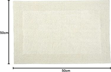 Килимок для ванної Kleine Wolke Cotone, 50 x 50 см без вирізу, натуральний колір, 50 x 50 см (прямокутний)