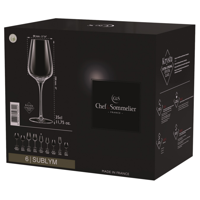 Набір келихів C&S Sublym (6 шт., 350 мл)