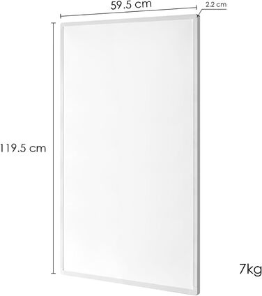 Інфрачервоний обігрівач потужністю 800 Вт, настінний інфрачервоний обігрівач до 120 градусів Цельсія протягом 8-20 м - 1-3 хвилини до робочої температури - TV 10 років гарантії.