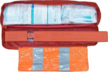 Комбінована сумка на липучці з трикутником євро, аптечкою та захисним поясом, червона, 43999712