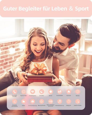 Жіночий круглий смарт-годинник Parsonver з функцією телефону, легкий фітнес-годинник з крокоміром, понад 100 спортивних режимів, водонепроникний IP68, жіночий спортивний годинник з серцевим ритмом, монітором сну, SpO2, рожеве золото, SPROD1