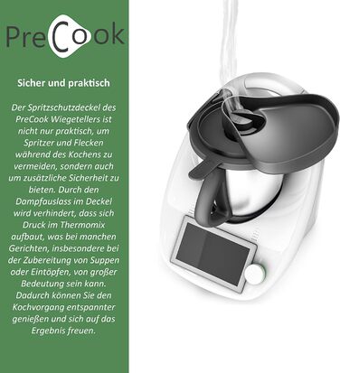 Подовжувач кришки Mixle PreCook, пластина для зважування, сумісна з Thermomix TM6, TM5, TM31 і TM Friend, аксесуари