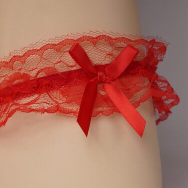 Жіночі підв’язки Umiin, мереживні, з блакитною стрічкою, універсальний розмір