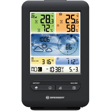 Метеостанція Bresser Weather Center 5-in-1 V WIFI Professional colour (7002585)