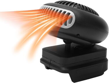 Невеликий обігрівач на батарейках, тиха робота, портативний для BL1815 BL1820 BL1530 BL1840 BL1850 BL1860, підходить для невеликих приміщень, 2 режими температури, 170 Вт