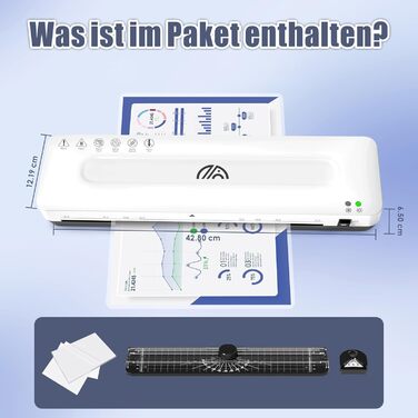 Ламінатор A3 Ламінатор з ламінуючими пакетами A3 A4 A5 A6 Ламінатор 5 в 1 Холодний та гарячий ламінатори для офісу, школи Ламінатор з ламінуючими пакетами