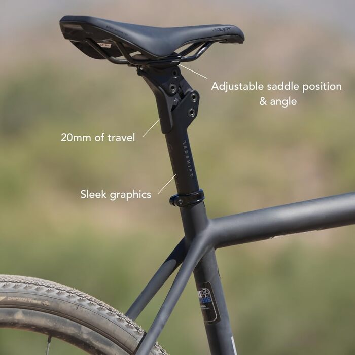 Амортизатор підсідлового штиря велосипеда Redshift ShockStop Pro V2, аксесуар для гравійного шосейного велосипеда 280 мм