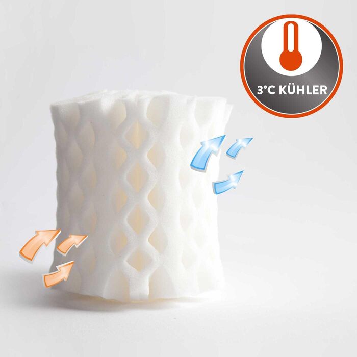 Розумна подушка OCTASLEEP 40x80 см - дихаюча та охолоджувальна подушка для сну - подушка з чохлом - ергономічна адаптація до голови та шиї - подушка для шиї