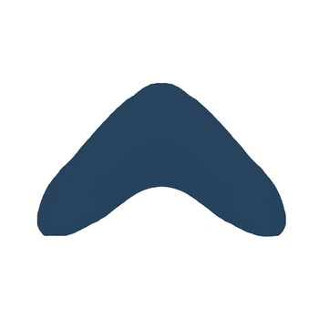 Подушка/подушка для читання Boomerang чохол з високоякісного подвійного трикотажу (100 бавовна) Колір темно-синій