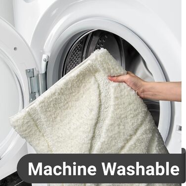 Килимок для ванної кімнати DEXDE, 61 x 183 см, надзвичайно довгий, нековзний, можна прати в пральній машині, килимки для ванної, килим, кремово-білий, м&39які килимки для підлоги, ванни та душу, аксесуари для домашнього декору 61 x 183 см (прямокутний) бі