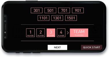 Розумний дартс Kings Dart Dartworld C1 Онлайн-режими гри - Турніри по всьому світу Керування за допомогою застосунку Bluetooth 4.0 Чорний, багатоколірний