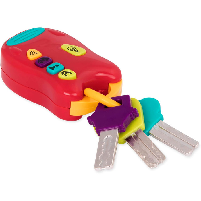 Барвистий брелок з ключем від автомобіля з світлом і звуком для дітей від 10 місяців