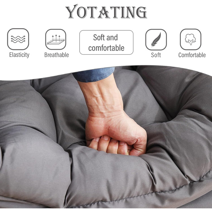 Зручне крісло з підніжкою, крісло-ліжко з оттоманкою, крісло для відпочинку, крісло для відпочинку з підлокітниками та бічною кишенею для вітальні, спальні та невеликих приміщень, темно-сірий