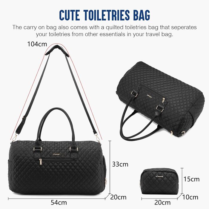 Спортивна сумка Дорожня сумка жіноча, сумка вихідного дня для подорожей, сумка-клініка для пологів з туалетною сумкою, відділенням