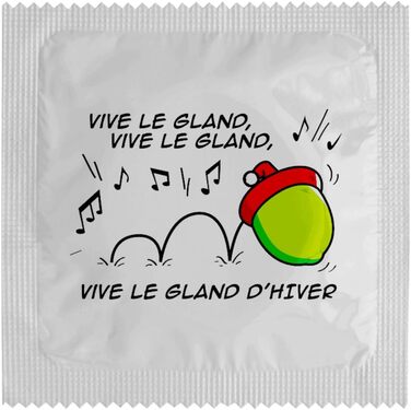 Набір із 5 кумедних презервативів кумедна ідея подарунка для веселих та незабутніх моментів виготовлені з тонкого та міцного латексу надруковано у Франції (Різдво 1)