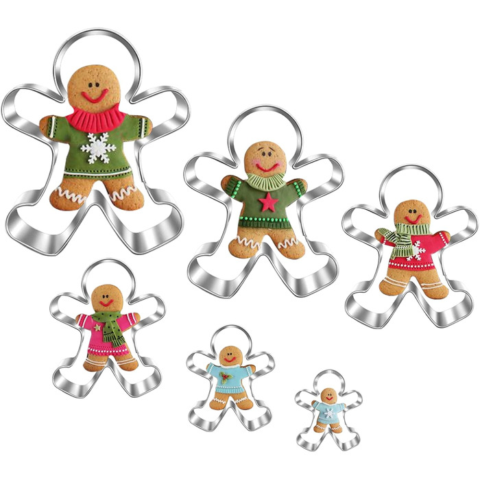 Набір формочок для печива Імбирний чоловічок 6 шт UKoosien