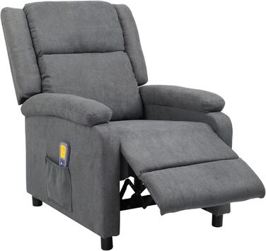 Крісло під телевізор LEADZM, відкидне крісло, шезлонг, електричний масаж та підігрів, ручне регулювання кута нахилу спинки, відкидне крісло до 120 кг, одномісний диван