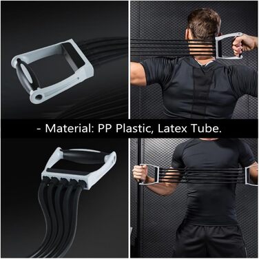 Еспандер для грудей Abaodam, пружинний тренажер, фітнес-обладнання, еластичний розвиваючий елемент для грудей