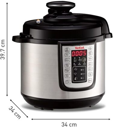 Мультиварка Tefal CY505E Fast & Delicious електрична скороварка об'єм 6 л 25 автоматичних програм до 80 швидше готування енергозбе