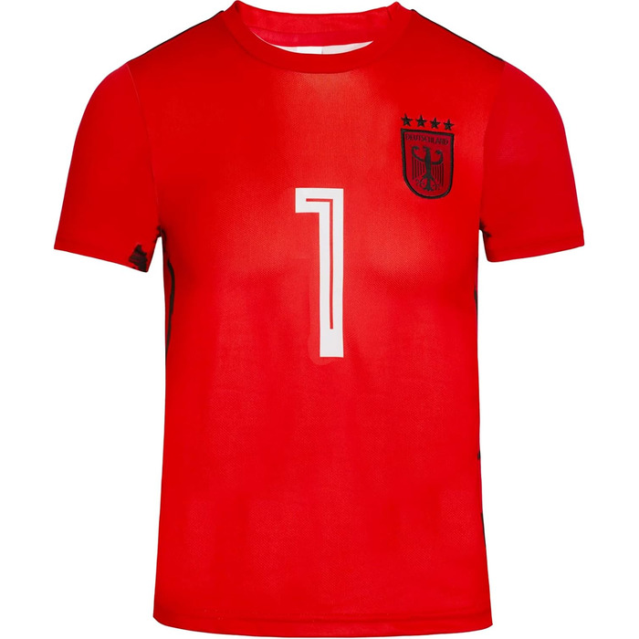 Дитяча футболка воротаря Німеччини, нова, 1, новий сезон, шорти, шкарпетки, розмір 30 (12-13 років), червона